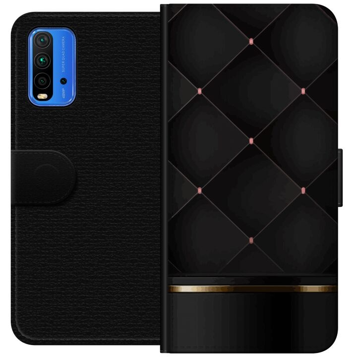 Plånboksfodral till Xiaomi Redmi Note 9 4G med Lyxig linje motiv i gruppen SMARTPHONE & SURFPLATTOR / Mobilskydd / Xiaomi hos TP E-commerce Nordic AB (A66614)