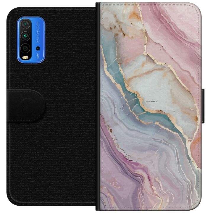 Plånboksfodral till Xiaomi Redmi Note 9 4G med Marmor motiv i gruppen SMARTPHONE & SURFPLATTOR / Mobilskydd / Xiaomi hos TP E-commerce Nordic AB (A66621)