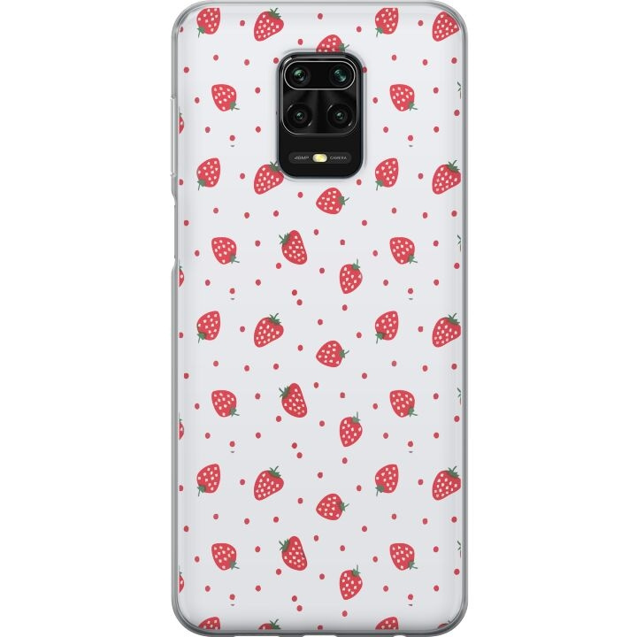 Mobilskal till Xiaomi Redmi Note 9S med Jordgubbar motiv i gruppen SMARTPHONE & SURFPLATTOR / Mobilskydd / Xiaomi hos TP E-commerce Nordic AB (A66697)