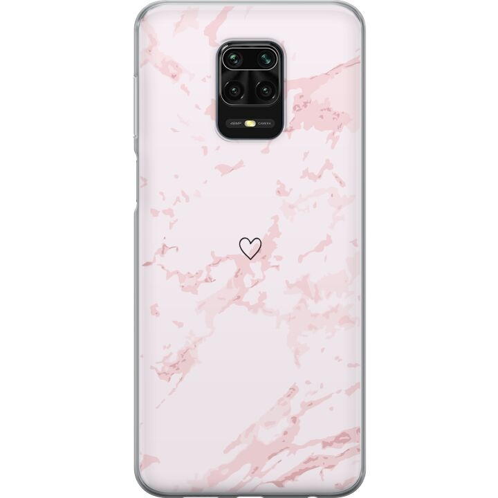 Mobilskal till Xiaomi Redmi Note 9S med Rosa Hjärta motiv i gruppen SMARTPHONE & SURFPLATTOR / Mobilskydd / Xiaomi hos TP E-commerce Nordic AB (A66703)