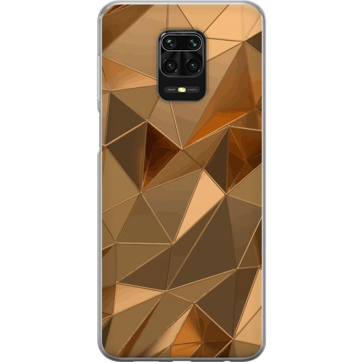Mobilskal till Xiaomi Redmi Note 9S med 3D Guld motiv i gruppen SMARTPHONE & SURFPLATTOR / Mobilskydd / Xiaomi hos TP E-commerce Nordic AB (A66704)