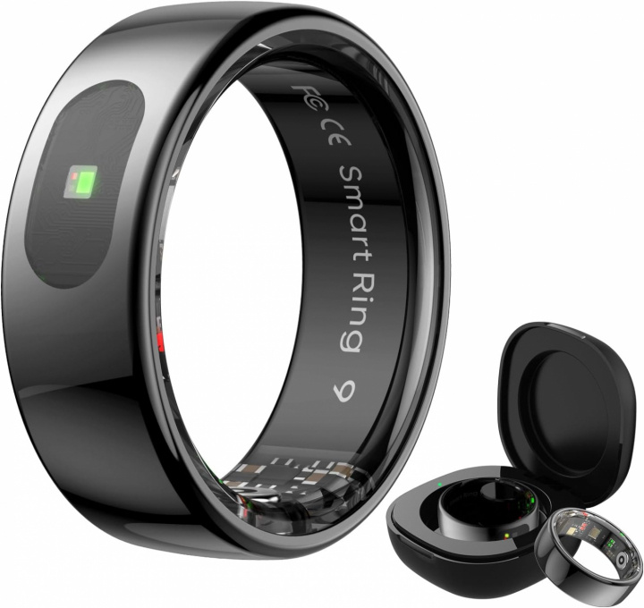 Smart Ring strl 10, Svart i gruppen SPORT, FRITID & HOBBY / Smartwatch & Aktivitetsarmband / Aktivitetsarmband hos TP E-commerce Nordic AB (A70051)