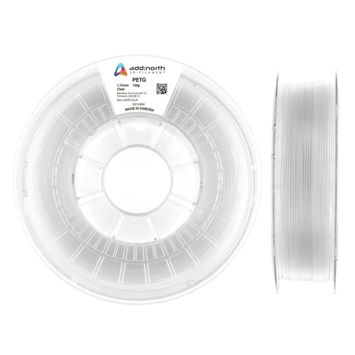 ADDNORTH PETG 1.75mm 750g Clear i gruppen DATORER & KRINGUTRUSTNING / Skrivare & Tillbehör / Skrivare / 3D-Skrivare & Tillbehör / Tillbehör hos TP E-commerce Nordic AB (C00113)