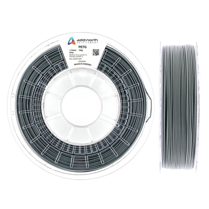 ADDNORTH PETG 1.75mm 750g Grey i gruppen DATORER & KRINGUTRUSTNING / Skrivare & Tillbehör / Skrivare / 3D-Skrivare & Tillbehör / Tillbehör hos TP E-commerce Nordic AB (C00116)