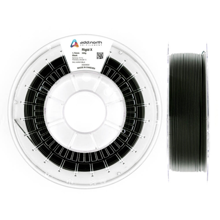 ADDNORTH Rigid X 1.75mm 500g Black i gruppen DATORER & KRINGUTRUSTNING / Skrivare & Tillbehör / Skrivare / 3D-Skrivare & Tillbehör / Tillbehör hos TP E-commerce Nordic AB (C00132)