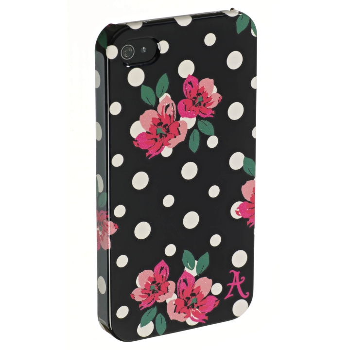 ACCESSORIZE Mobilskal iPhone 4 Polka Svart i gruppen SMARTPHONE & SURFPLATTOR / Mobilskydd / Apple / Äldre Apple-modeller hos TP E-commerce Nordic AB (C00155)