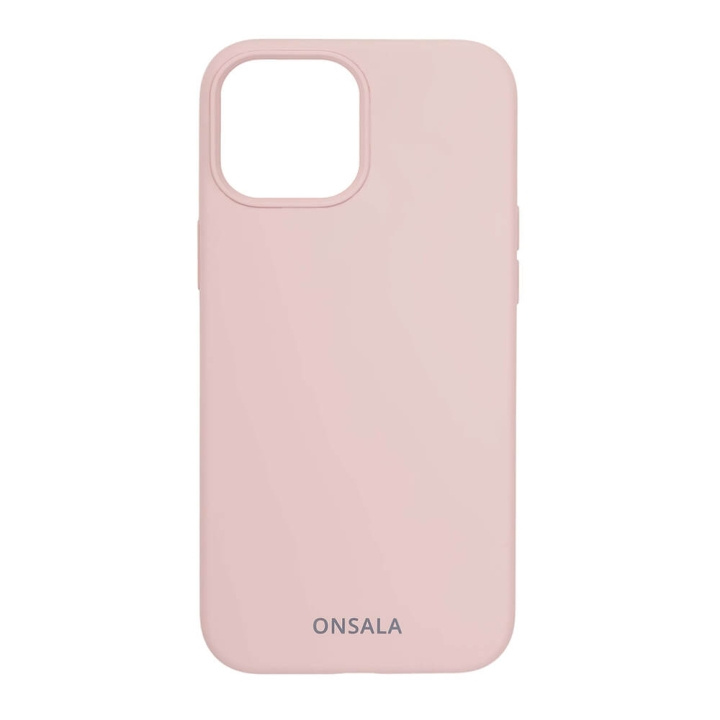 ONSALA Mobilskal Silikon Sand Pink - iPhone 13 Mini i gruppen SMARTPHONE & SURFPLATTOR / Mobilskydd / Apple / iPhone 13 Mini / Skal hos TP E-commerce Nordic AB (C00235)