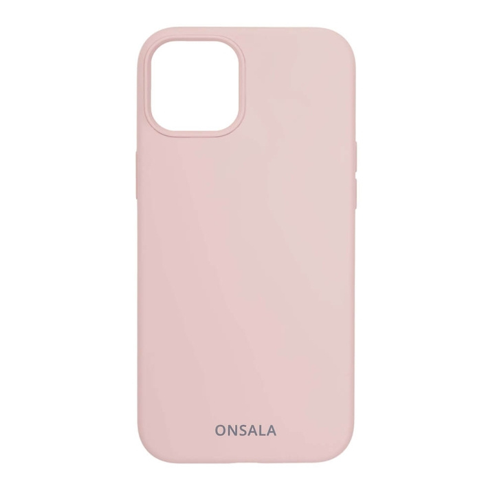 ONSALA Mobilskal Silikon Sand Pink iPhone 13 i gruppen SMARTPHONE & SURFPLATTOR / Mobilskydd / Apple / iPhone 13 / Skal hos TP E-commerce Nordic AB (C00239)