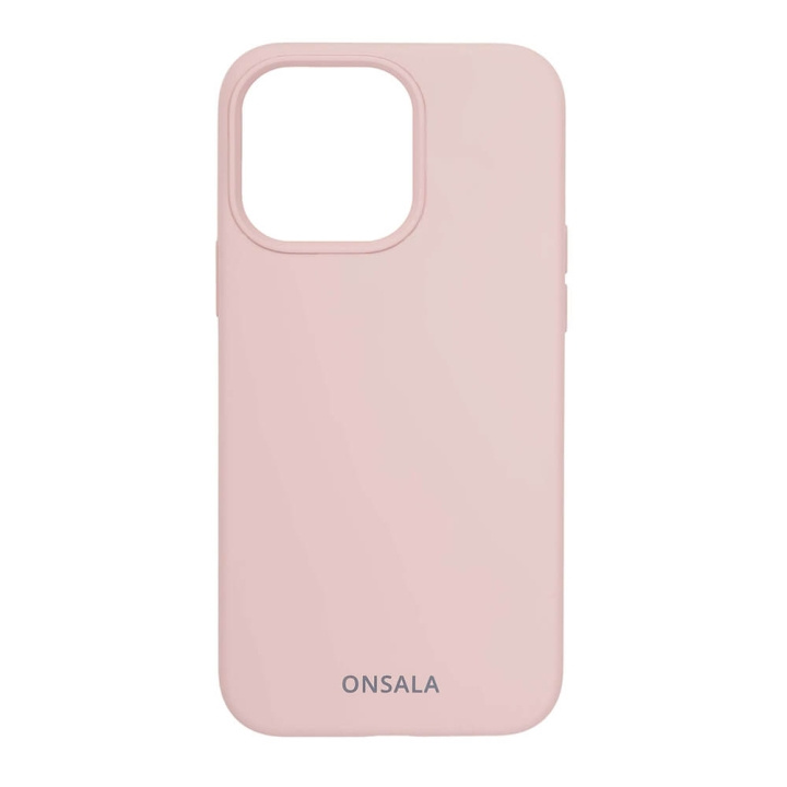ONSALA Mobilskal Silikon Sand Pink - iPhone 13 Pro i gruppen SMARTPHONE & SURFPLATTOR / Mobilskydd / Apple / iPhone 13 Pro / Skal hos TP E-commerce Nordic AB (C00257)