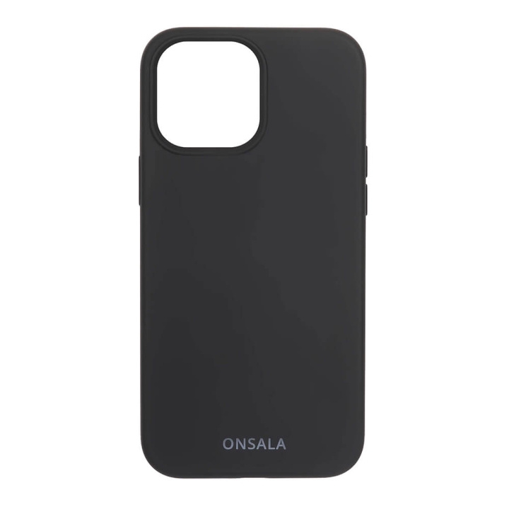 ONSALA Mobilskal Silikon Black - iPhone 13 Pro Max i gruppen SMARTPHONE & SURFPLATTOR / Mobilskydd / Apple / iPhone 13 Pro Max / Skal hos TP E-commerce Nordic AB (C00258)