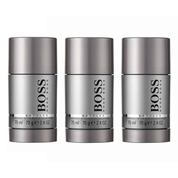 Hugo Boss 3-pack Hugo Boss Bottled Deostick 75ml i gruppen SKÖNHET & HÄLSA / Doft & Parfym / Deodorant / Deo för honom hos TP E-commerce Nordic AB (C00267)