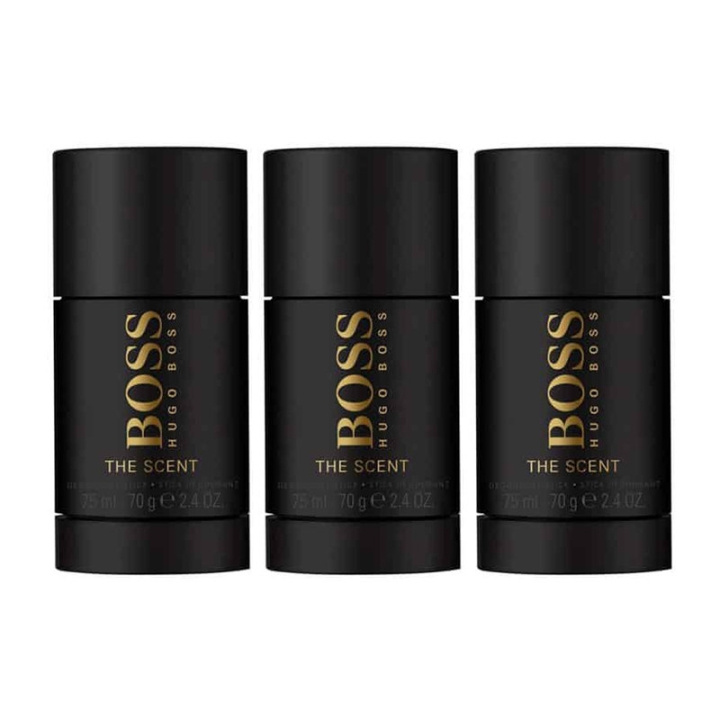 Hugo Boss 3-pack Hugo Boss The Scent Deostick 75ml i gruppen SKÖNHET & HÄLSA / Doft & Parfym / Deodorant / Deo för honom hos TP E-commerce Nordic AB (C00269)