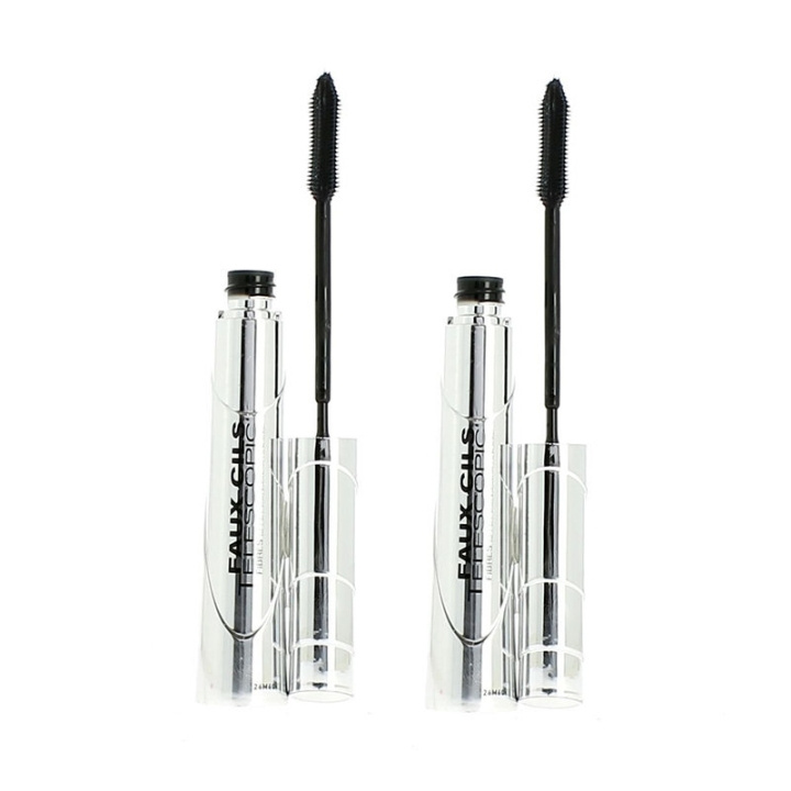L\'Oreal 2-pack L\'Oréal Telescopic False Lash Mascara Magnetic Black 9ml i gruppen SKÖNHET & HÄLSA / Makeup / Ögon & Ögonbryn / Mascara hos TP E-commerce Nordic AB (C00272)