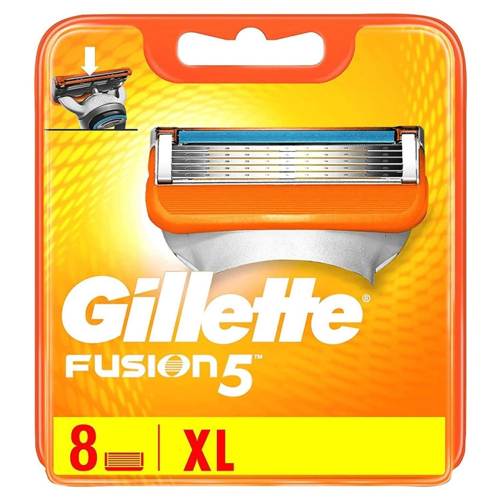 Gillette Fusion5 8-Pack i gruppen SKÖNHET & HÄLSA / Personvård / Rakning & Trimning / Rakhyvlar & Tillbehör hos Teknikproffset Nordic AB (C00456)