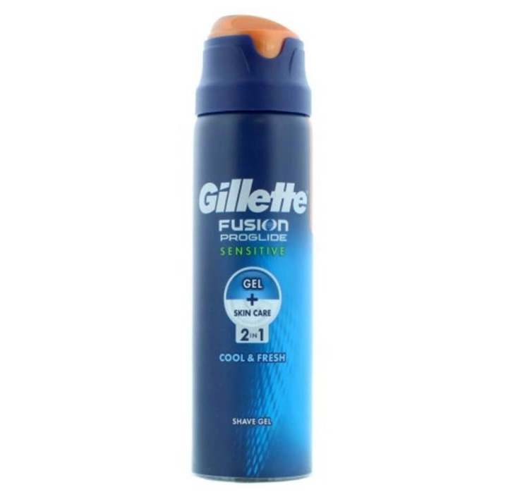 Gillette Fusion Sensitive Shave Gel Cool & Fresh 170ml i gruppen SKÖNHET & HÄLSA / Hår & Styling / Rakning & Trimning / Rakhyvlar & Tillbehör hos TP E-commerce Nordic AB (C00463)