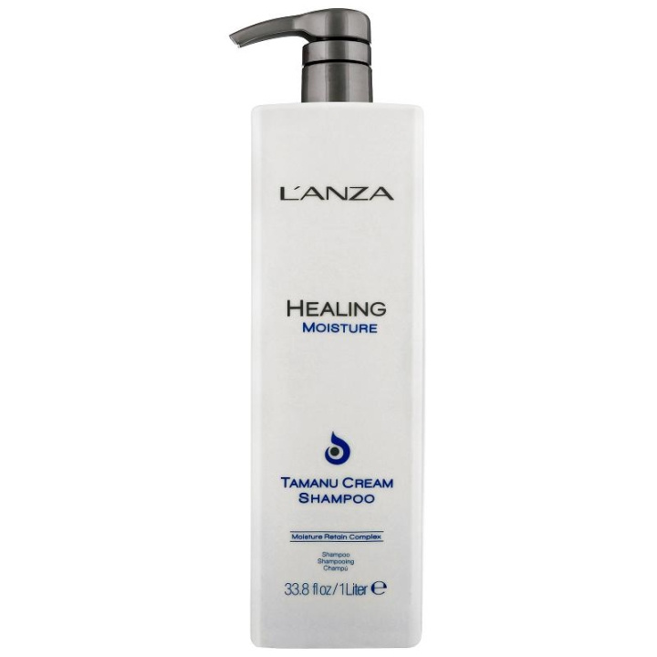 L\'anza Healing Moisture Tamanu Cream Shampoo 1000ml i gruppen SKÖNHET & HÄLSA / Hår & Styling / Hårvårdsprodukter / Schampo hos TP E-commerce Nordic AB (C00477)