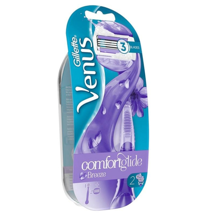 Gillette Venus Comfortglide Breeze 2 blades i gruppen SKÖNHET & HÄLSA / Hår & Styling / Rakning & Trimning / Rakhyvlar & Tillbehör hos TP E-commerce Nordic AB (C00496)