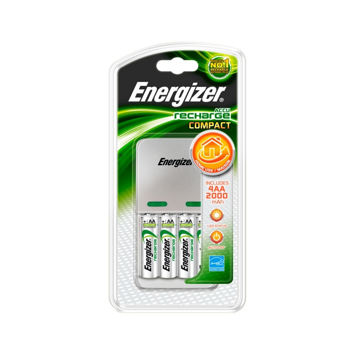 ENERGIZER Laddare Compact 2000 4x AA 2000mAh i gruppen HEMELEKTRONIK / Batterier & Laddare / Batteriladdare hos TP E-commerce Nordic AB (C00504)