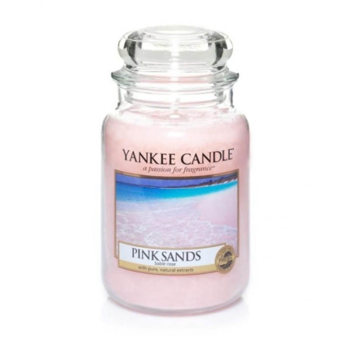 Yankee Candle Classic Large Jar Pink Sands Candle 623g i gruppen SKÖNHET & HÄLSA / Doft & Parfym / Övrig doft / Doftljus hos TP E-commerce Nordic AB (C00596)