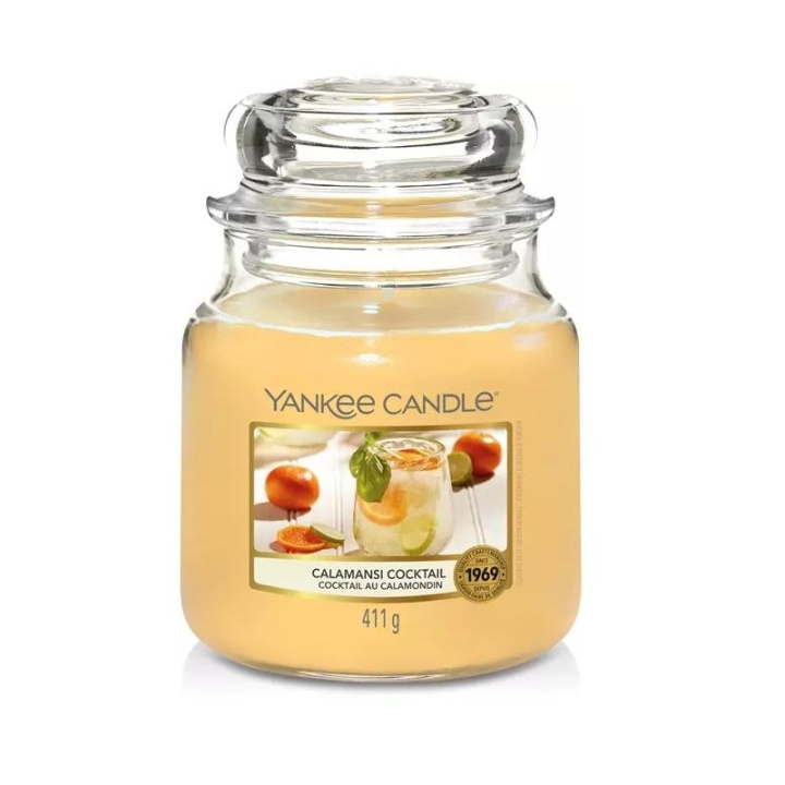 Yankee Candle Classic Medium Jar Calamansi Cocktail 411g i gruppen SKÖNHET & HÄLSA / Doft & Parfym / Övrig doft / Doftljus hos TP E-commerce Nordic AB (C00636)