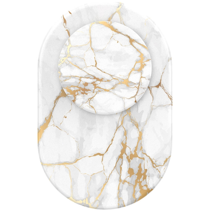 PopSockets PopGrip För MagSafe Guld Lutz Marble i gruppen SMARTPHONE & SURFPLATTOR / Övriga tillbehör / Popsockets hos TP E-commerce Nordic AB (C00708)