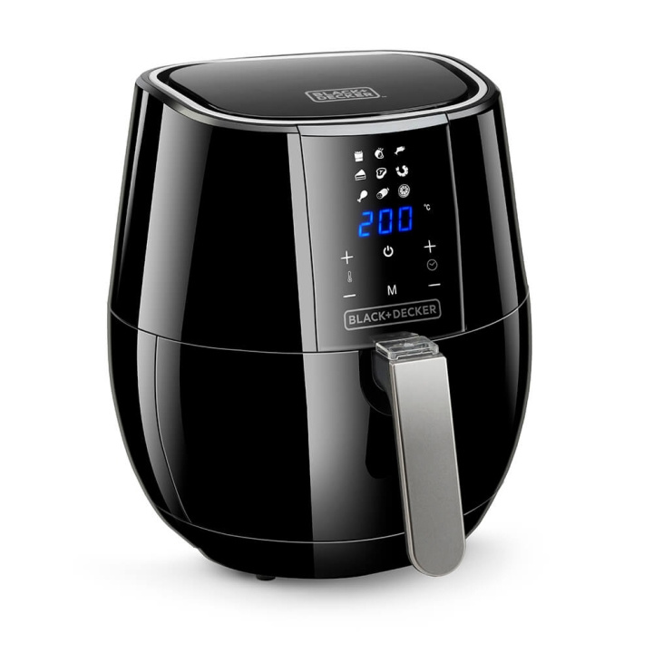 BLACK+DECKER Air Fryer Digital Control 3,5L Svart i gruppen HEM, HUSHÅLL & TRÄDGÅRD / Hushållsmaskiner / Airfryers & fritöser hos TP E-commerce Nordic AB (C00717)