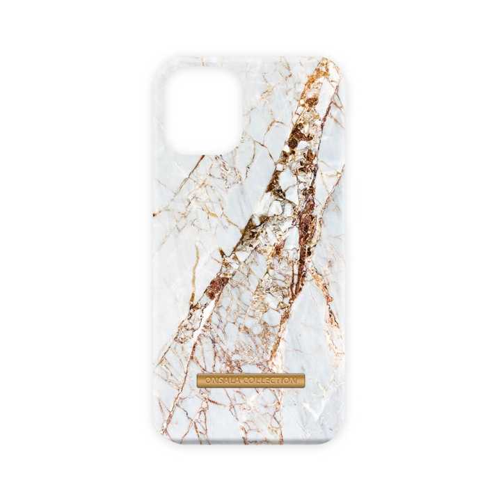 ONSALA Mobilskal Soft White Rhino Marble iPhone 13 Mini i gruppen SMARTPHONE & SURFPLATTOR / Mobilskydd / Apple / iPhone 13 Mini / Skal hos TP E-commerce Nordic AB (C00725)