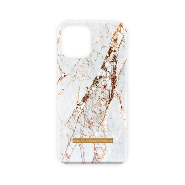 Onsala COLLECTION Mobilskal Soft White Rhino Marble iPhone 13 Pro i gruppen SMARTPHONE & SURFPLATTOR / Mobilskydd / Apple / iPhone 13 Pro / Skal hos TP E-commerce Nordic AB (C00729)