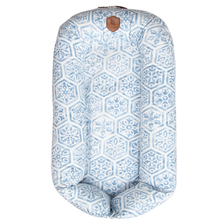 EcoViking Babynest Mediterranean Blue i gruppen LEKSAKER, BARN- & BABYPRODUKTER / Barntextilier / Babynest hos TP E-commerce Nordic AB (C00766)