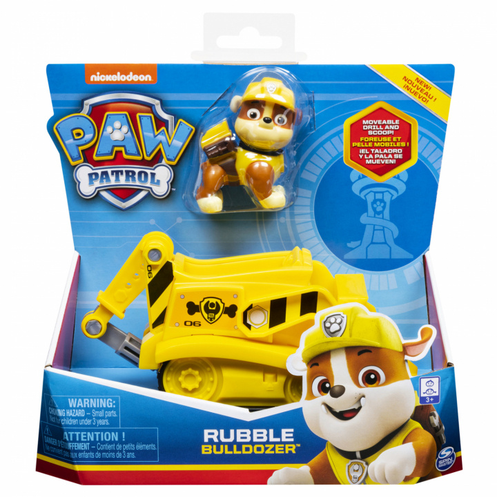 Paw Patrol Basic Vehicle Rubble i gruppen LEKSAKER, BARN- & BABYPRODUKTER / Leksaker / Leksaker hos TP E-commerce Nordic AB (C00806)