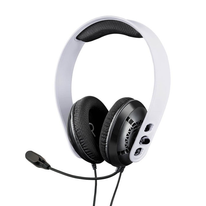 RAPTOR Headset PS4/PS5 Vit i gruppen HEMELEKTRONIK / Spelkonsoler & Tillbehör / Sony PlayStation 5 hos TP E-commerce Nordic AB (C00836)