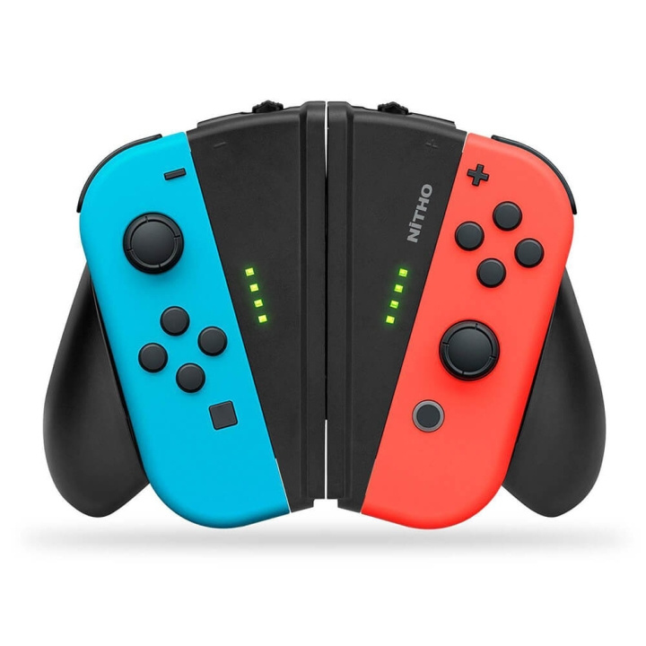 NITHO Hållare för NSW Joy-Con V-Grip i gruppen HEMELEKTRONIK / Spelkonsoler & Tillbehör / Nintendo Switch / Tillbehör hos TP E-commerce Nordic AB (C00846)