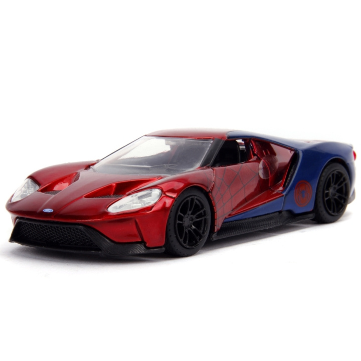 Jada Toys Marvel Spiderman Ford GT 1:32 i gruppen LEKSAKER, BARN- & BABYPRODUKTER / Leksaker / Leksaksbilar & andra fordon hos TP E-commerce Nordic AB (C00872)