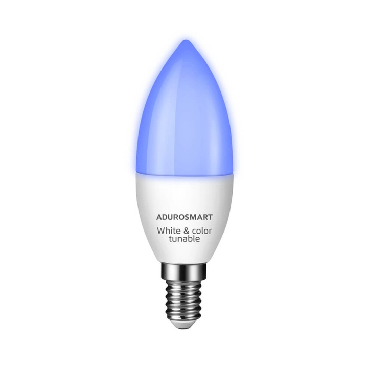 ADUROSMART Lampa E14 RGBW Dimbar Zigbee i gruppen HEM, HUSHÅLL & TRÄDGÅRD / Smarta hem / Smart belysning hos TP E-commerce Nordic AB (C01389)