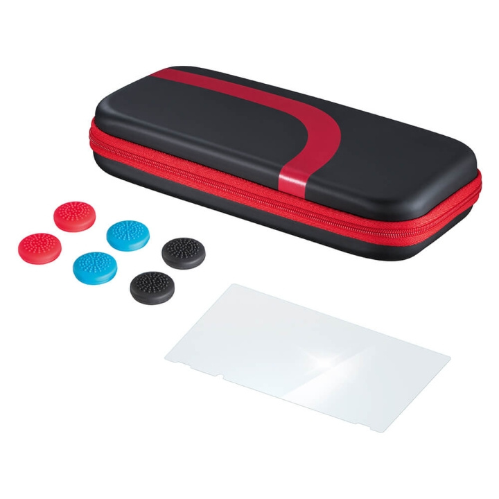 Hama Set for Nintendo Switch Black/Red i gruppen HEMELEKTRONIK / Spelkonsoler & Tillbehör / Nintendo Switch / Tillbehör hos TP E-commerce Nordic AB (C01417)