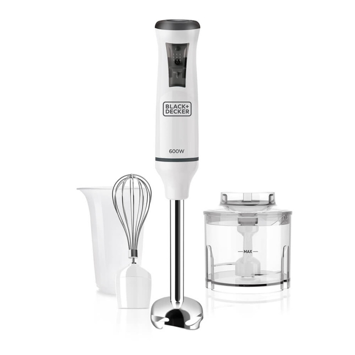 BLACK+DECKER Stavmixer 600W Set i gruppen HEM, HUSHÅLL & TRÄDGÅRD / Hushållsmaskiner / Matberedare & Köksassistenter / Stavmixrar hos TP E-commerce Nordic AB (C01483)