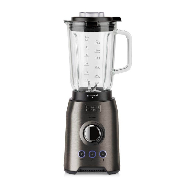 BLACK+DECKER Blender 1200W Brushed i gruppen HEM, HUSHÅLL & TRÄDGÅRD / Hushållsmaskiner / Matberedare & Köksassistenter / Mixer & Blender hos TP E-commerce Nordic AB (C01488)