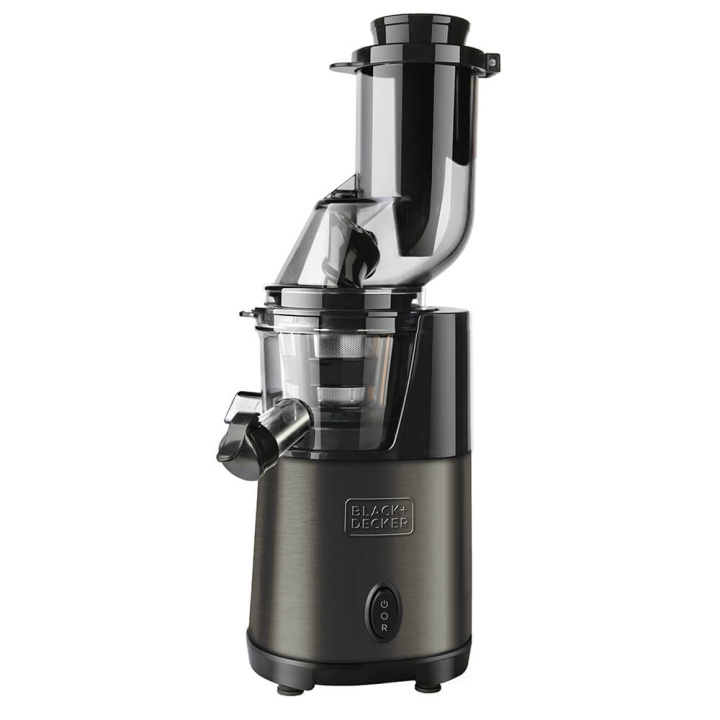 BLACK+DECKER Slow Juicer BXJE200E Borstat Rostfritt Stål i gruppen HEM, HUSHÅLL & TRÄDGÅRD / Hushållsmaskiner / Vatten & Juice / Juicepressar hos TP E-commerce Nordic AB (C01492)