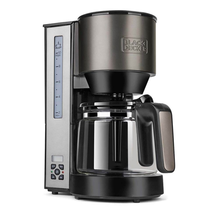 BLACK+DECKER Kaffebryggare LCD Timer 1000W i gruppen HEM, HUSHÅLL & TRÄDGÅRD / Hushållsmaskiner / Kaffemaskiner & Tillbehör / Kaffebryggare hos TP E-commerce Nordic AB (C01497)