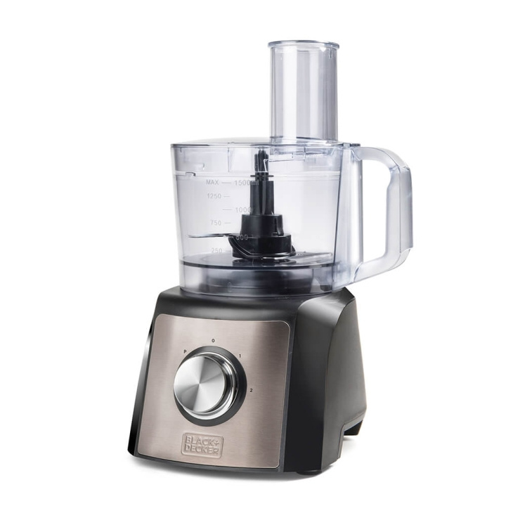 BLACK+DECKER Matberedare 1200W Brushed i gruppen HEM, HUSHÅLL & TRÄDGÅRD / Hushållsmaskiner / Matberedare & Köksassistenter / Matberedare hos TP E-commerce Nordic AB (C01509)