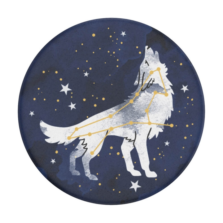 PopSockets Sirius Wolf Removable Grip with Standfunction i gruppen SMARTPHONE & SURFPLATTOR / Övriga tillbehör / Popsockets hos TP E-commerce Nordic AB (C01525)