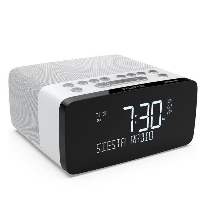Pure FM/DAB/DAB+/BT/Qi Siesta Charge Klockradio Polar i gruppen HEMELEKTRONIK / Ljud & Bild / Hemmabio, HiFi & Bärbart / Radio & Väckarklockor / Klockradio hos TP E-commerce Nordic AB (C01538)