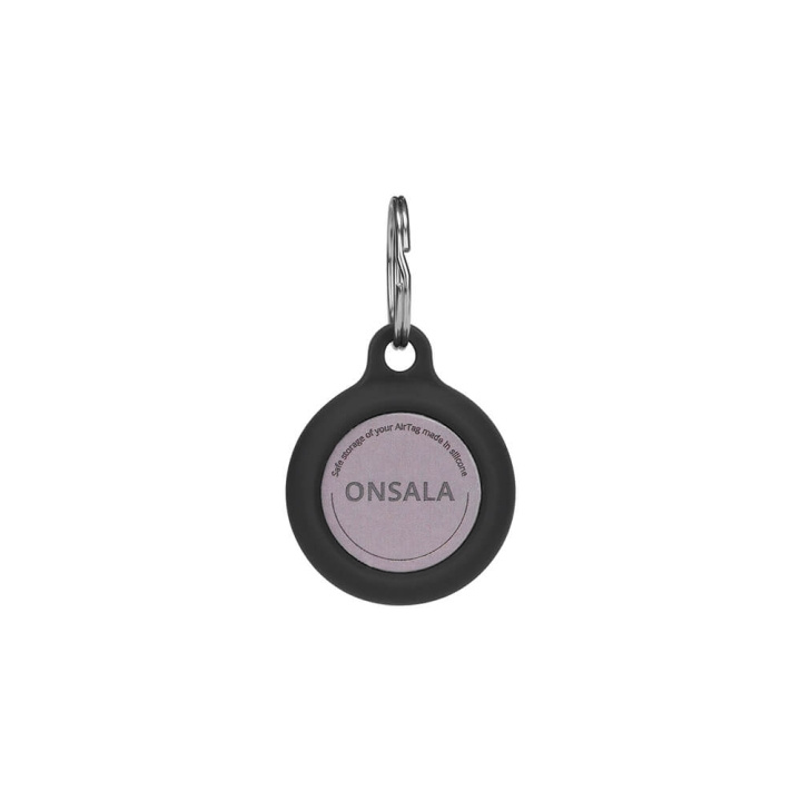 Onsala Airtag Hållare Silikon Svart med Nyckelring i gruppen SMARTPHONE & SURFPLATTOR / Övriga tillbehör / Övrigt hos TP E-commerce Nordic AB (C01542)