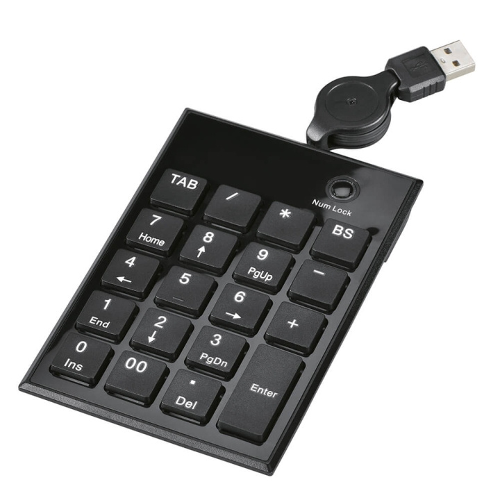 Hama Tangentbord Numeriskt SK140 Svart i gruppen DATORER & KRINGUTRUSTNING / Möss & Tangentbord / Tangentbord / Trådbundna hos TP E-commerce Nordic AB (C01571)