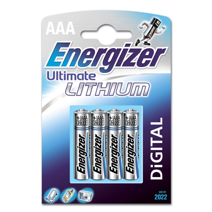 ENERGIZER Batteri AAA/LR03 Ultimate Lithium 4-pack i gruppen HEMELEKTRONIK / Batterier & Laddare / Batterier / AAA hos TP E-commerce Nordic AB (C01574)