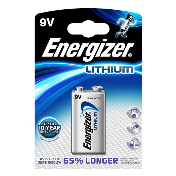 ENERGIZER Batteri 9V/6LR61 Ultimate Lithium 1-pack i gruppen HEMELEKTRONIK / Batterier & Laddare / Batterier / 9V hos TP E-commerce Nordic AB (C01575)