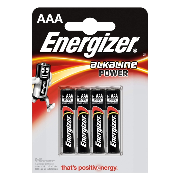 ENERGIZER Batteri AAA/LR03 Alkaline Power 4-pack i gruppen HEMELEKTRONIK / Batterier & Laddare / Batterier / AAA hos TP E-commerce Nordic AB (C01577)