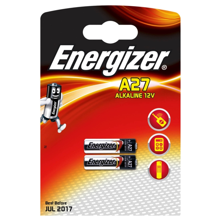 ENERGIZER Battteri A27 Alkaline 2-pack i gruppen HEMELEKTRONIK / Batterier & Laddare / Batterier / Övriga hos TP E-commerce Nordic AB (C01581)