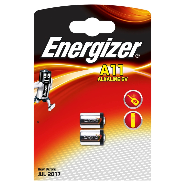 ENERGIZER Batteri A11/E11A Alkaline 2-pack i gruppen HEMELEKTRONIK / Batterier & Laddare / Batterier / Övriga hos TP E-commerce Nordic AB (C01583)