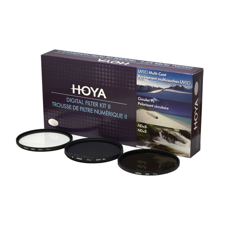 HOYA Filterkit UV(C) Pol.Circ. NDx8 55mm i gruppen HEMELEKTRONIK / Foto & Video / Fotoutrustning / Kamerafilter / Polariserande filter hos Teknikproffset Nordic AB (C01706)